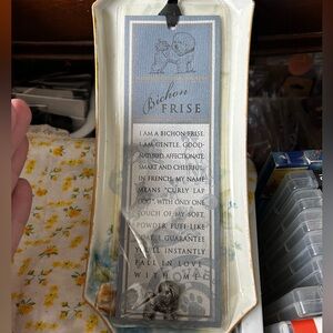 Russ Purebred Puppies Pewter Lapel Pin and bookmark in Blue and White